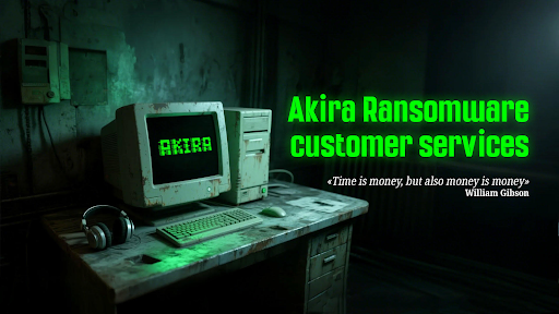 Akira ransomware customer service