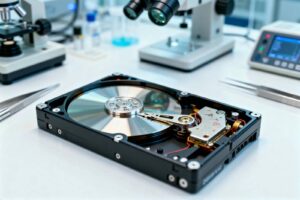 Disque dur corrompu ou cassé en laboratoire